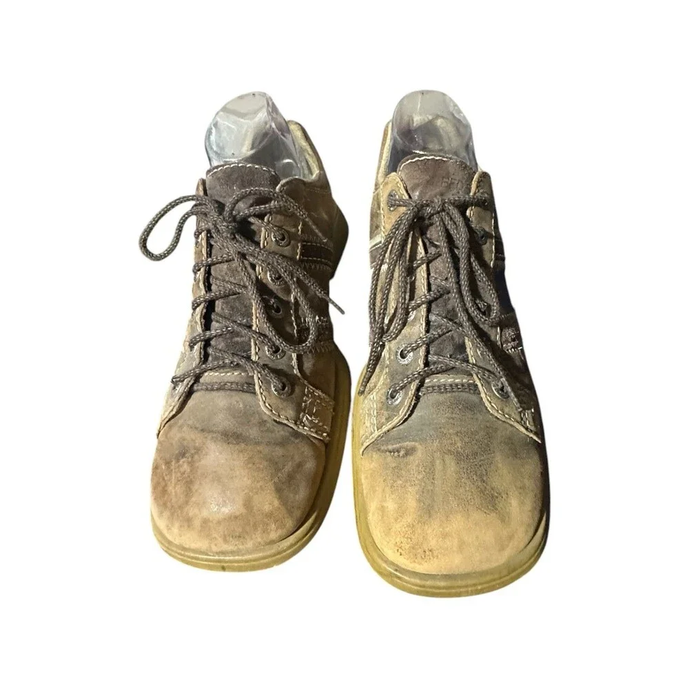 Vtg Bed Stu Men's Chunky Y2K Next Step Nubuck Distressed Boots EU 43 Size 10